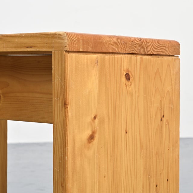 Pine Stool from Les Arcs, France, 1975 For Sale - Image 10 of 14