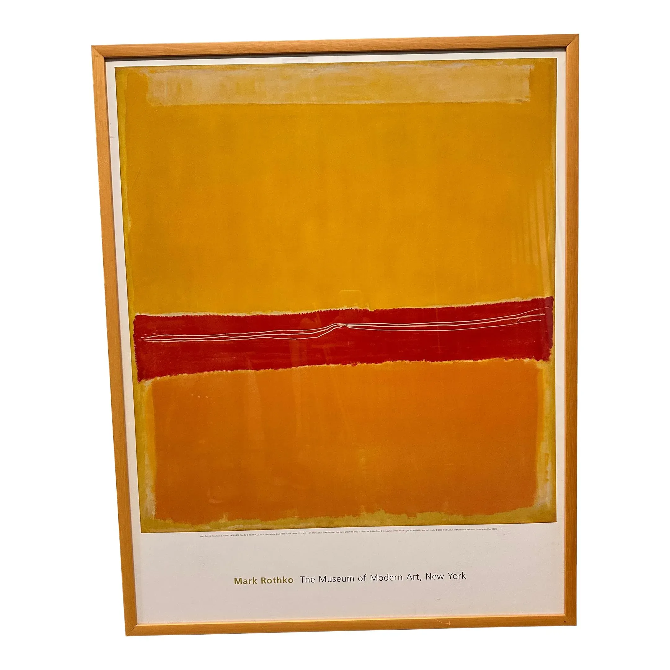 Early 20th Century Rothko Exhibition Offset Lithographic Poster