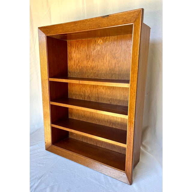 Vintage Handcrafted Mahogany Shadowbox Display Cabinet For Sale - Image 9 of 12