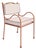 Panarea Armchair in Red and White Upholstery by Ceraudo For Sale