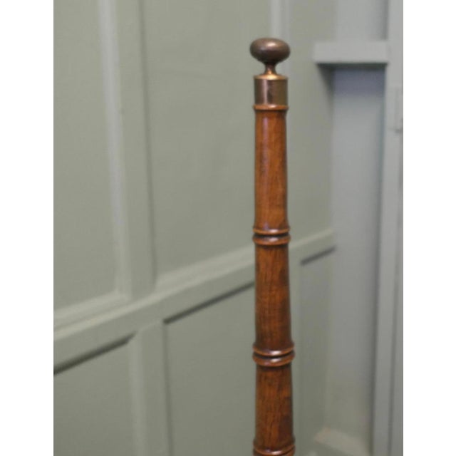 Spiral Library Steps with Tooled Green Leather Treads, 1920 For Sale - Image 6 of 8
