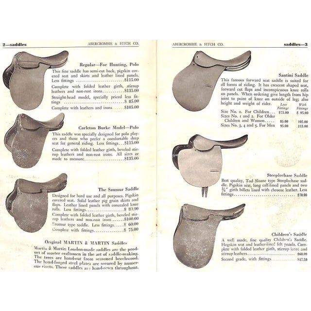 White Abercrombie & Fitch Saddlery Riding & Polo Catalog For Sale - Image 8 of 10
