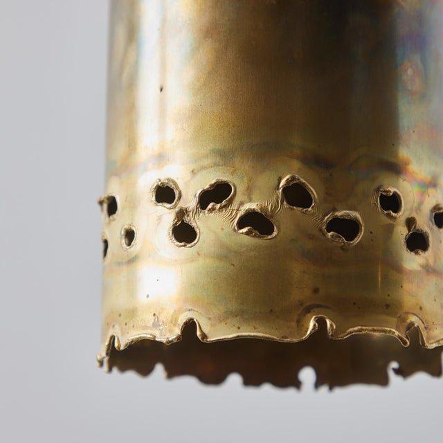 1960s Svend Aage Holm-Sørensen Brutalist Brass Pendant Lamp, Unmarked For Sale - Image 9 of 12