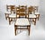 1970s Vintage Brutalist Belgian Oak Dining Chairs, 1970s, Set of 6 For Sale - Image 5 of 10