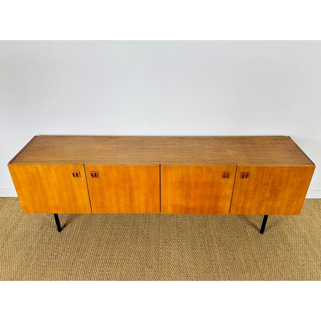 Mid-Century Modern Vintage Scandinavian Teak Sideboard, 1960 For Sale - Image 3 of 18