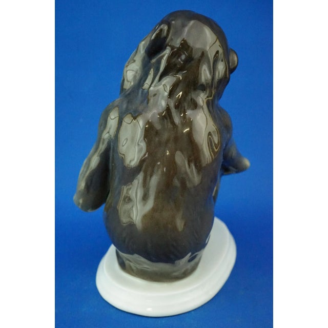 19th Century Porcelain Chimpanzee or Monkey Sculpture from Ernst Bohne & Sohne, Germany For Sale - Image 4 of 18