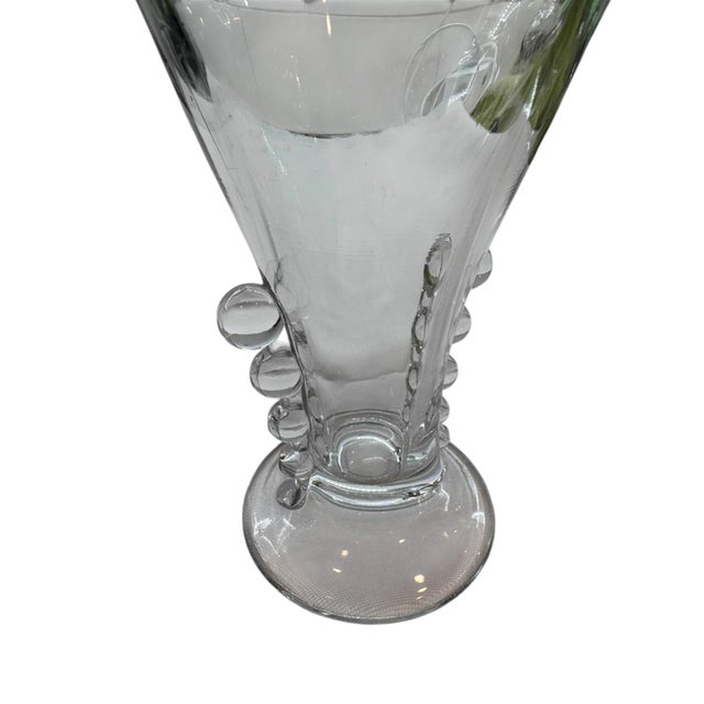 Imperial Glass Candlewick Crimped Flower Vase For Sale - Image 14 of 15
