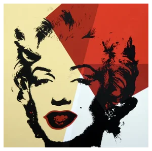 Sunday B. Morning after Andy Warhol, Golden Marilyn 42, Silkscreen Print