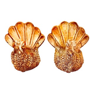 Vintage Turkey Planters-A Pair For Sale