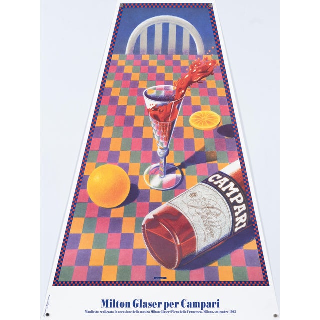 Campari Original Advertising Poster by Milton Glaser, 1992 For Sale - Image 10 of 10