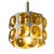 Vintage Pendant Lamp with Amber Glass and Bubble Design from Temde, 1960s For Sale - Image 6 of 6