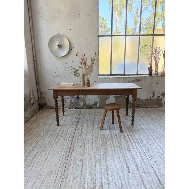 Beechwood Bistro Farmhouse Table, 1900 For Sale - Image 6 of 18