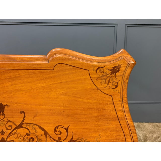 19th Century Inlaid Satinwood Table, 1890 For Sale - Image 10 of 17