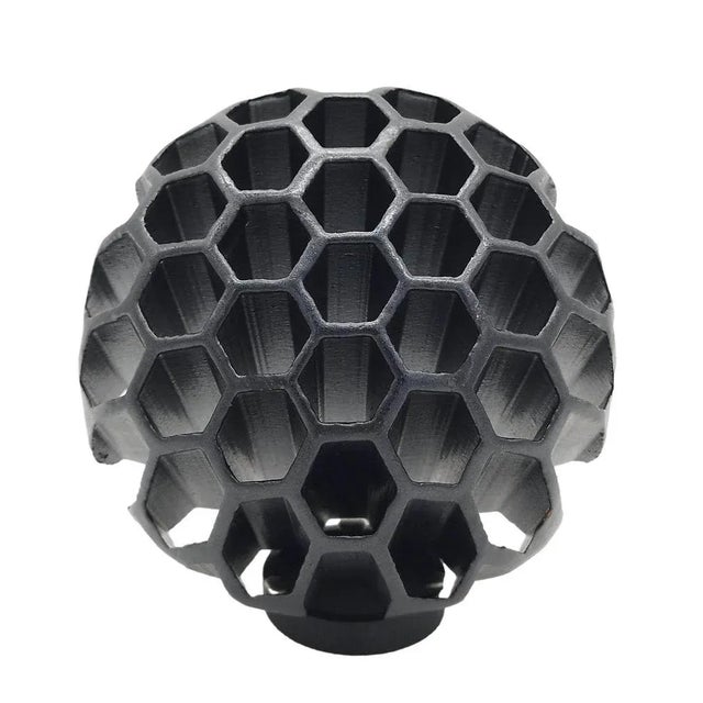 Black Anthracite Ceramic Sphere Sculpture by Alessio Tasca, Italy, 1960s For Sale - Image 8 of 10
