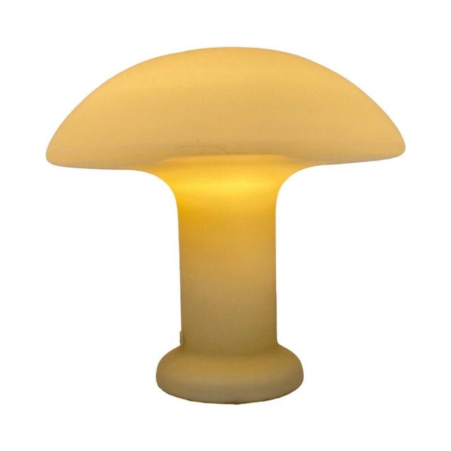Postmodern Space Age Pop Art Model 496 Mushroom Lamp in Glass from Hustadt Lighting For Sale - Image 3 of 8