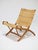 Beige JH512 Folding Chair in Rattan and Oak by Hans J. Wegner for Johannes Hansen, Denmark, 1950s For Sale - Image 8 of 18