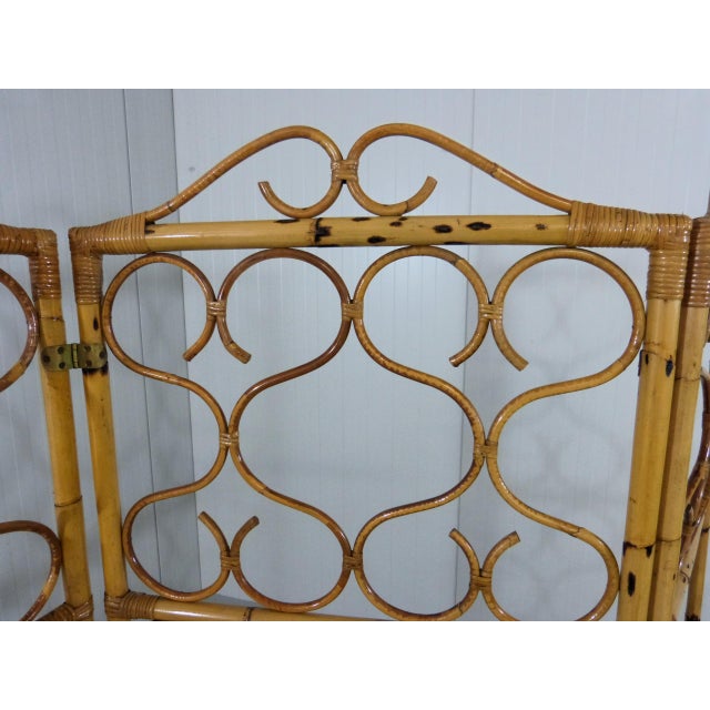 Rattan Room Divider, Italy, 1960s For Sale - Image 8 of 12