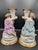 Staffordshire Potteries 1860s Staffordshire England Sutherland & Sons Two Figurines Candlesticks 8.5" For Sale - Image 4 of 10