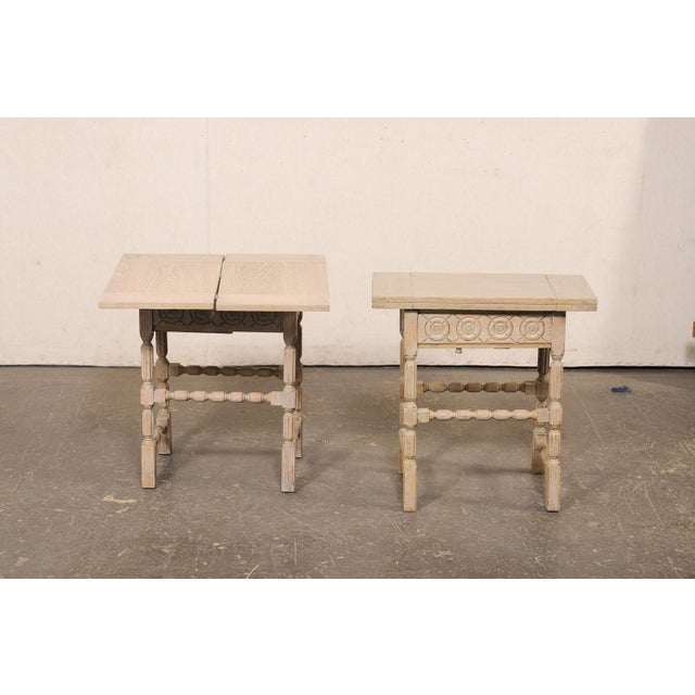French Antique End Tables W/ Expandable Top For Sale - Image 14 of 14