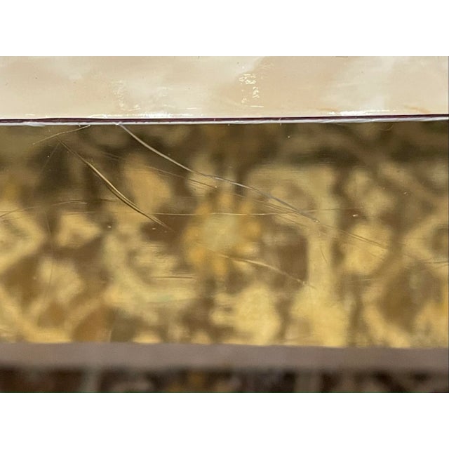 Vintage Faux Marble Vinyl Coffee Table For Sale - Image 11 of 13