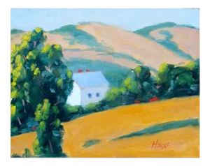 Modern California Golden Hills Oil Landscape