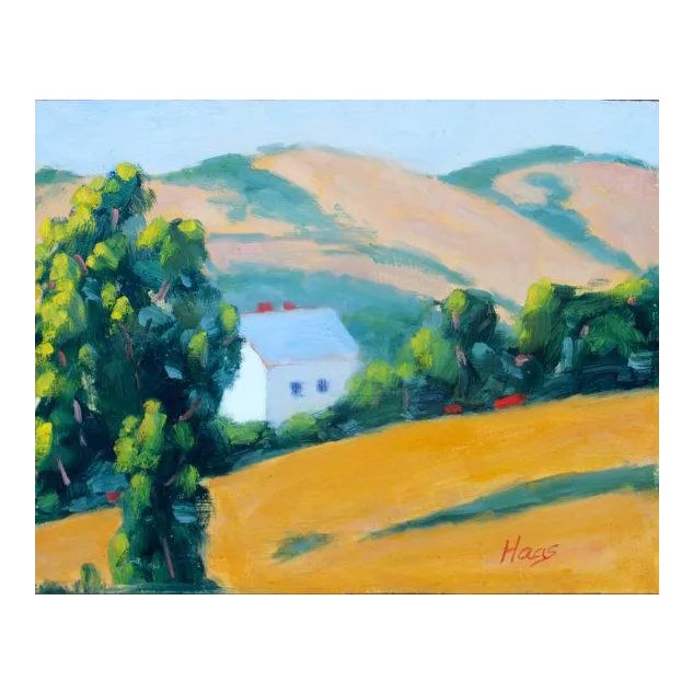 Quiet Places & Journeys — The Old Guard House #2 (Original Oil Painting Landscape) For Sale