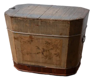 Chinese Paint Decorated Grain Bin, 19th Century