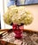 Glass Cranberry Pilgrim Glass Hand Blown Vase For Sale - Image 7 of 7