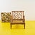 Vintage Rattan Armchair with Floral Cushions For Sale - Image 6 of 6