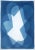 2022 "Geometric Cloud" Contemporary Original Abstract Cyanotype Monotype For Sale - Image 9 of 9