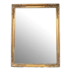 18th Century Louis XVI Carved Gilt Framed Mirror