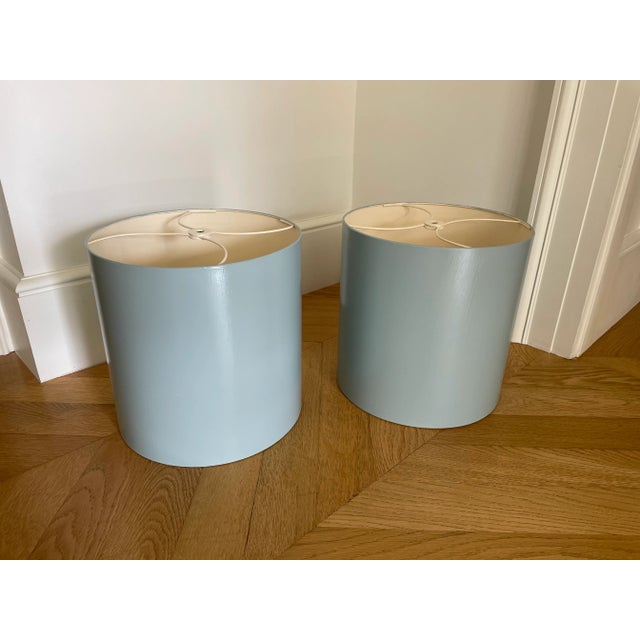 Worlds Away Painted Tole Lamp Shades - a Pair For Sale In Los Angeles - Image 6 of 6