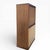 Japanese Antique Refinished Cabinet With Figured Wood Panels and Fabric Inserts For Sale - Image 4 of 17