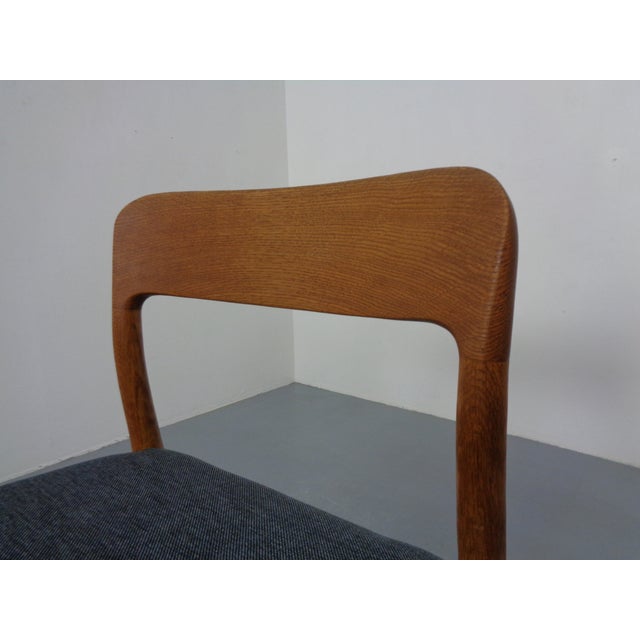 Model 75 Chair in Oak by Niels Otto Møller for J.L. Møllers, 1960s For Sale - Image 12 of 18