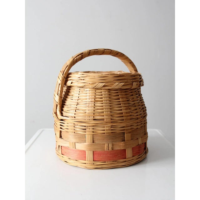 Antique Woven Basket For Sale - Image 4 of 12