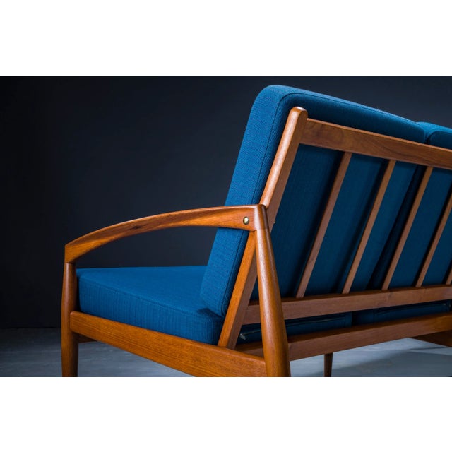 Model 121 Paper Knife Easy Chairs and Sofa by Kai Kristiansen for Magnus Olesen, 1960s, Set of 3 For Sale - Image 15 of 18