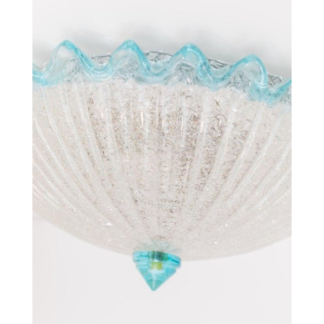 Hollywood Regency Mid-Century Hollywood Regency Ceiling Lamp from Barovier & Toso, Italy, 1960s For Sale - Image 3 of 11