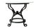Vintage Wrought Iron Dining Table With Stone Top For Sale