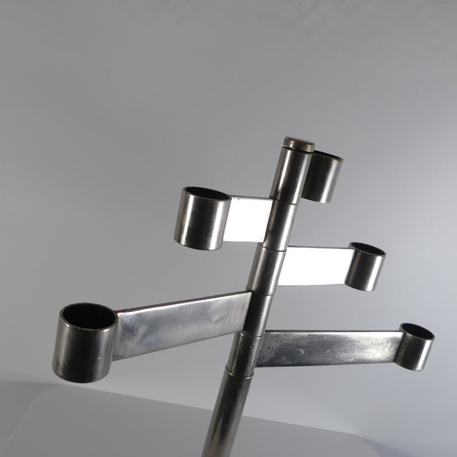 Steel Candleholder by Georges Bourgeois for Habitat, 1970s For Sale - Image 9 of 14