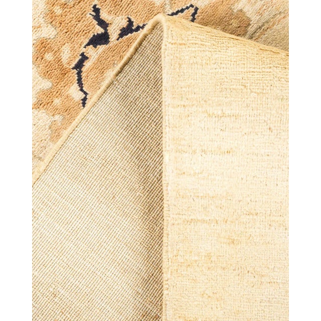 Vintage Traditional Hand Knotted Wool Area Rug, Ivory - 6'1" X 8'10" For Sale In New York - Image 6 of 9