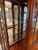 Vintage Ethan Allen Georgian Flame Mahogany Lighted Breakfront Cabinet For Sale - Image 11 of 12