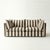 Not Yet Made - Made To Order Sophie Conran Coco 3 Seater Sofa - Chocolate Stripes with Knife Edge Cushion For Sale - Image 5 of 5