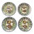 Hand-Painted Mexican Talavero Fish Plates - Set of 4 For Sale