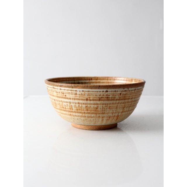 Vintage Handmade Studio Pottery Bowl For Sale - Image 4 of 15