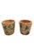 English A Pair of Vintage Hand-Painted Ivy Teak Wood Cache Pots For Sale - Image 3 of 12