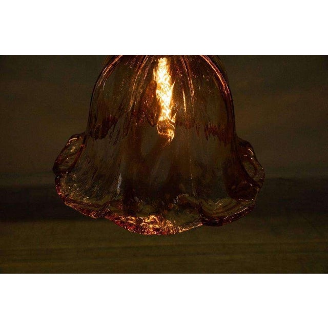 Vintage Amber Murano Hanging Lamp For Sale - Image 14 of 15