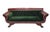 Wood Antique American Empire Mahogany Grecian Sofa Newly Upholstered For Sale - Image 7 of 7