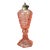 Antique Pink Coinspot Pressed Glass Oil Lamp Circa 1840 For Sale