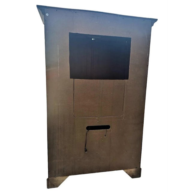 Bassett Furniture Bassett Chris Madden Collection Cherry Wood Armoire - Vintage Circa 1998 For Sale - Image 4 of 11