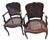 Pair of Vintage Double Cane Professionally Refinished Louis XV Style Arm Chairs Bergere Chairs For Sale